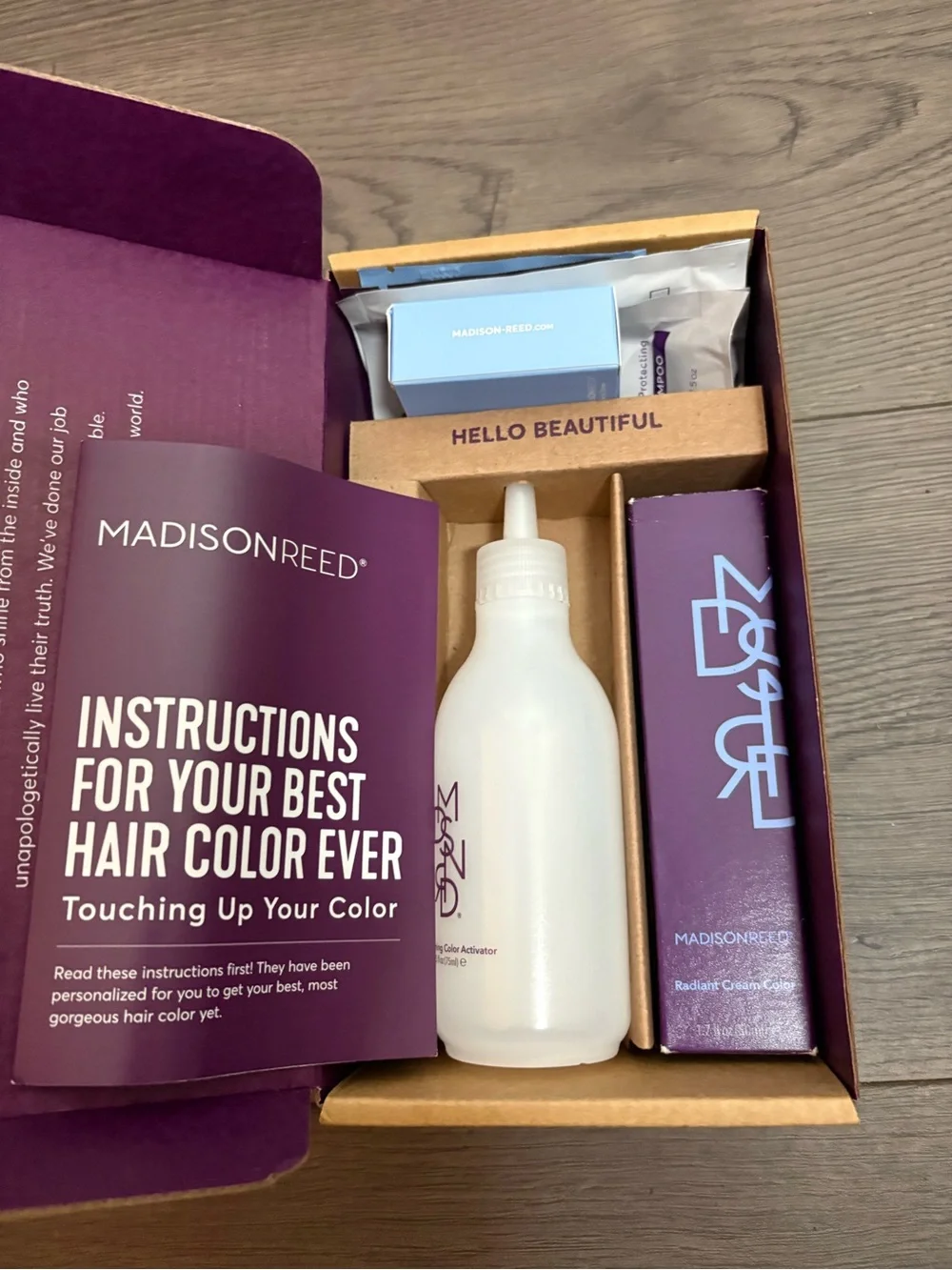 Madison Reed Radiant Hair Color Kit Matera Marigold 8CC Dark Copper Blonde